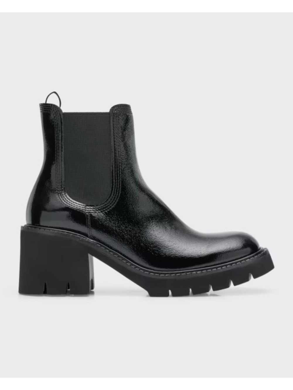 New Pedro Garcia Zisca Patent Leather Chelsea Bootie Sz 9